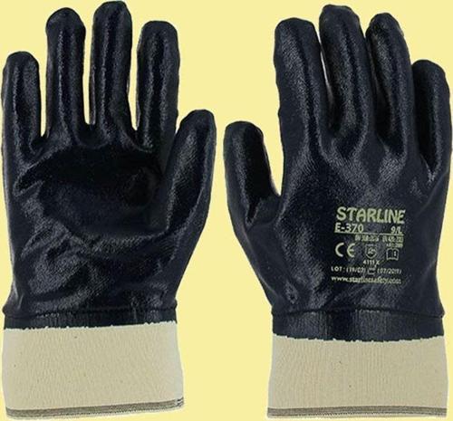 E-370 Nitril Ekonomik Petrolcü Eldiveni  10 Numara 12 Çift