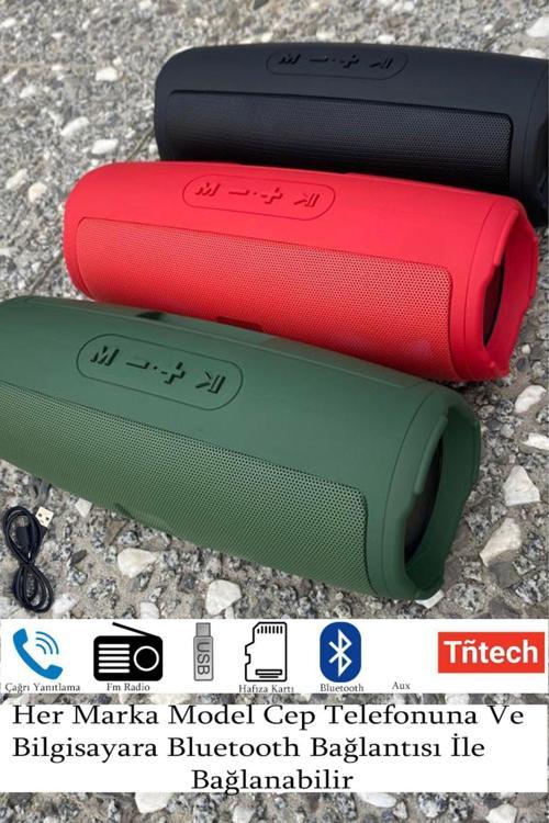 Fm Radyolu Işıklı Bluetooth Hoparlör Taşınabilir Müzik Çalar Bluetooth'Lu Ses Bombası Tnt-Charce5