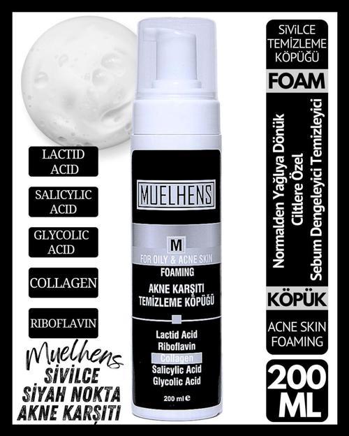 Siyah Nokta, Sivilce Ve Akne Karşıtı Cilt Temizleme Köpüğü 200 Ml