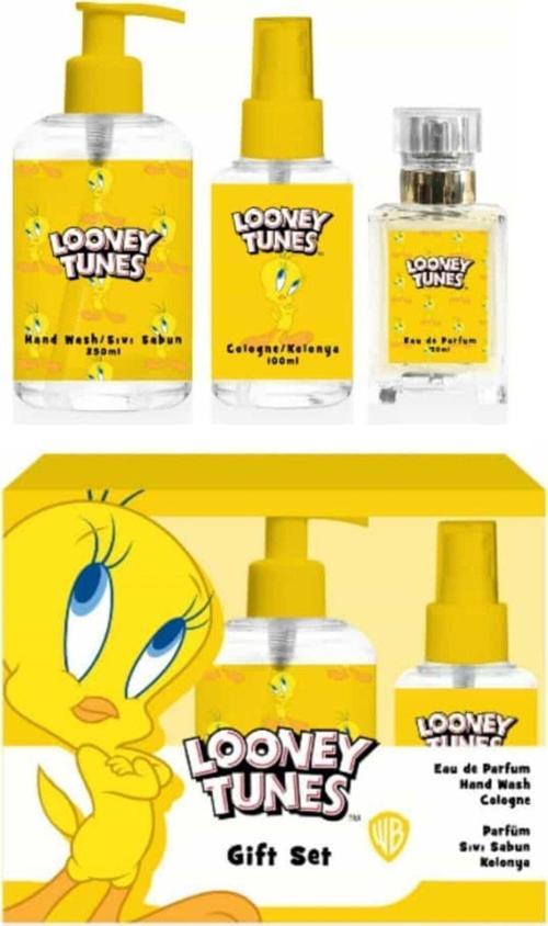 Looney Tunes Tweety Parfüm, Kolonya, Sıvı Sabun Seti