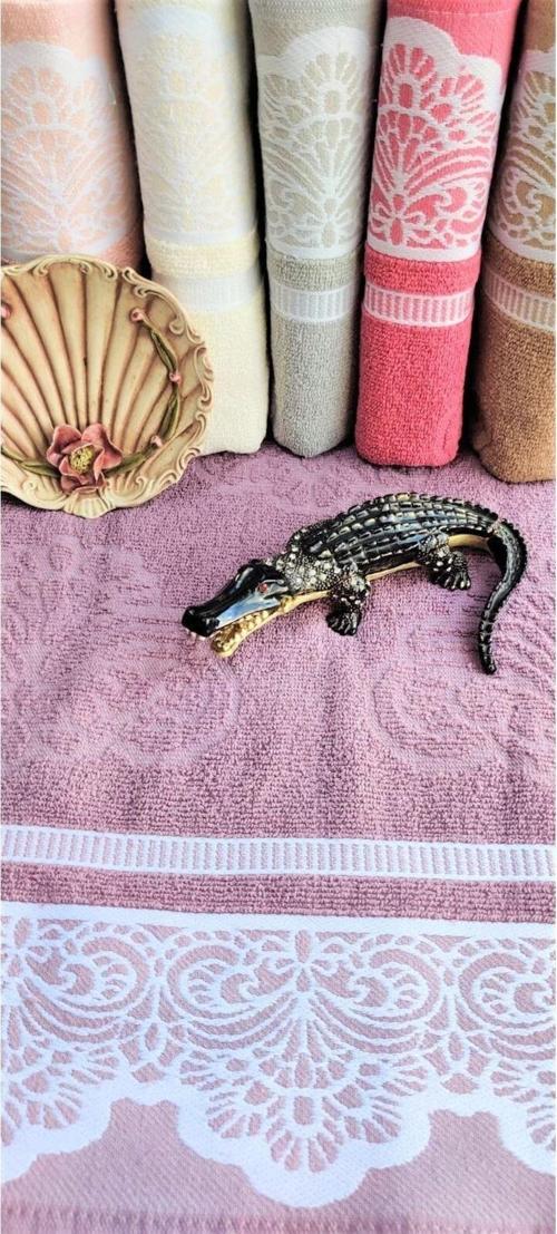 Çeyizlik 50X90 Cm. Bukle Jakarlı El&Yüz 6'Lı Lüks Havlu Seti