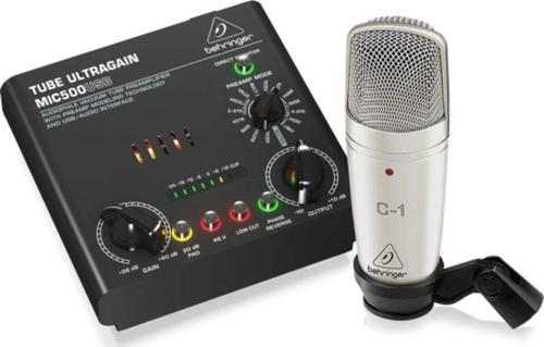 Voıce Studıo Complete Recording Bundle With Studio Condenser Mic, Tube Preamplifier