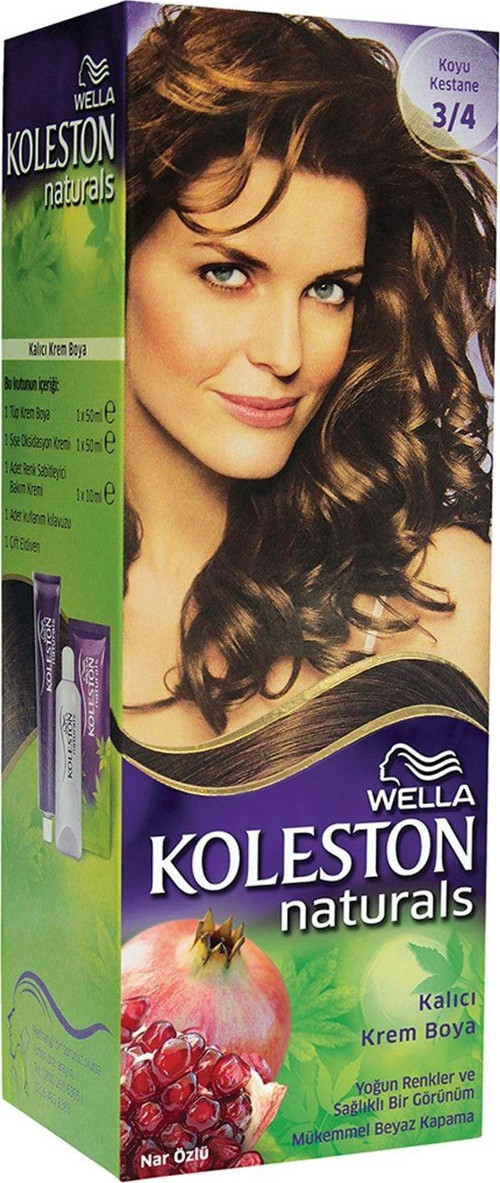 Naturals Kalıcı 3.4 Koyu Kestane Krem Saç Boyası
