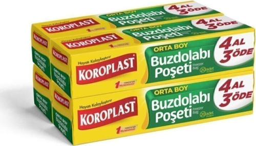 Buzdolabı Poşeti 4 Al 3 Öde Orta Boy 80 Li