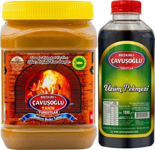 Odun Ateşinde Kepekli Bozkır Tahini 930G Üzüm Pekmezi 1000G (Süper İki̇Li̇)