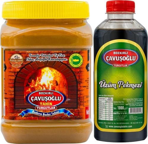 Odun Ateşinde Kepekli Bozkır Tahini 930G Üzüm Pekmezi 1000G (Süper İki̇Li̇)