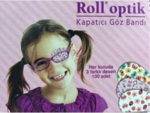 Roll Optik Göz Kapama Bandı 100 Adet Kız Çocuk