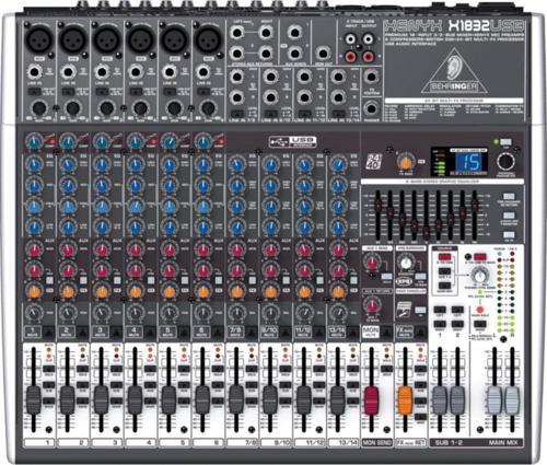 Xenyx 1832Usb 18-In 3/2-Bus Mixer With British Eqs, 24-Bit Multi-Fx Pro. & Usb/Audio Int.