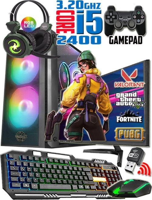 Akura I5 2400 Turbo:3.40Ghz 8Gb Ram 256Gb Ssd 250Gb Hdd R7 240 4Gb E.Kartı 19" Monitör Gaming Set