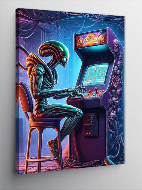 Kanvas Tablo Alien Ve Atari