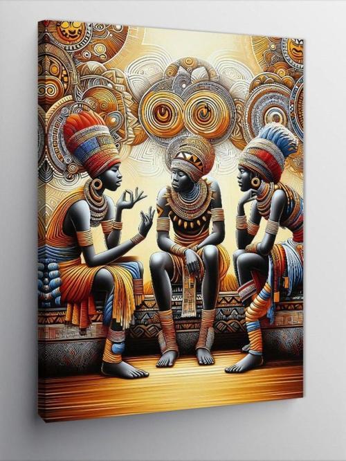Kanvas Tablo Afrika Dansçıları