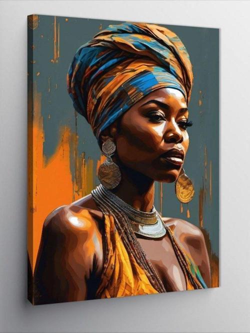 Kanvas Tablo Afrikalı Kadın