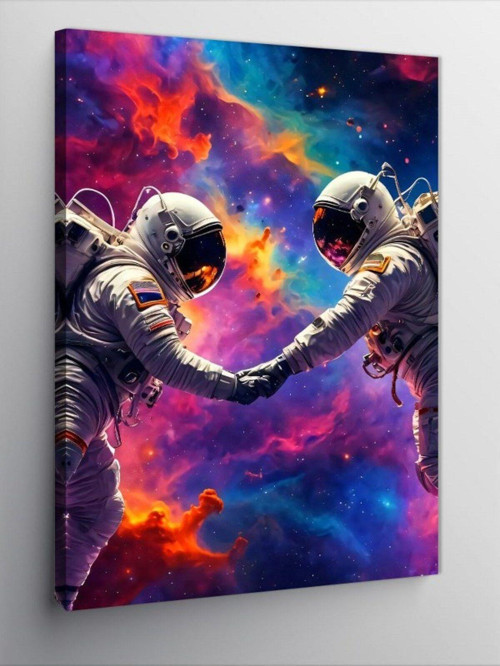 Kanvas Tablo Astronotlar Ve Evren