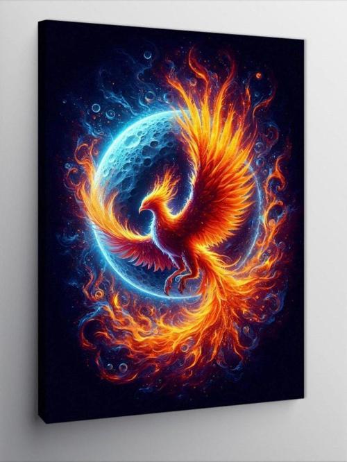 Kanvas Tablo Ay Ve Anka Kuşu