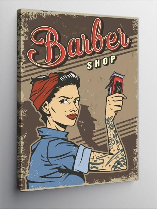 Kanvas Tablo Berber Temalı