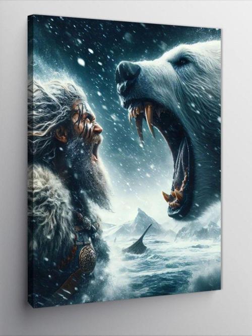 Kanvas Tablo Bozayı Ve Viking