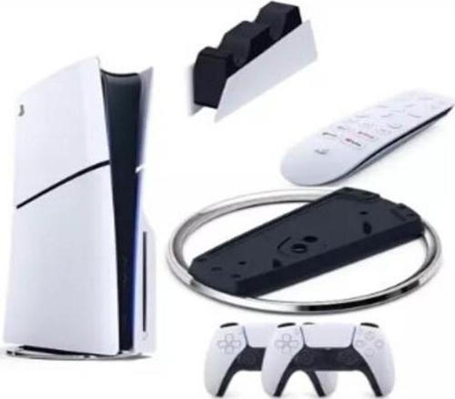 Playstation 5 Slim Cd + 2. Ps5 Kol + Dikey Stand + Sarj istasyonu + Medya Kumandası