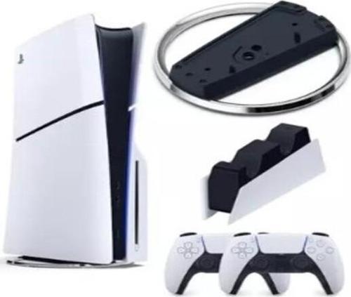Playstation 5 Slim Cd + 2. Ps5 Kol + Vertical Stand Dikey Ayak + Sarj istasyonu