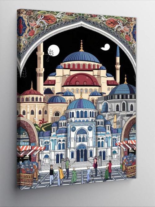 Kanvas Tablo Cami Miyatürü