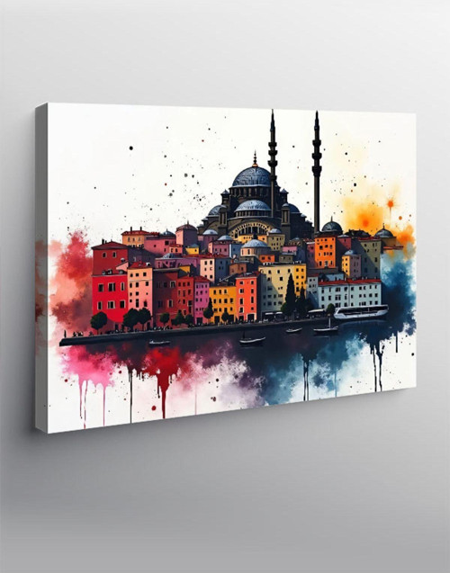 Kanvas Tablo Cami Silüeti