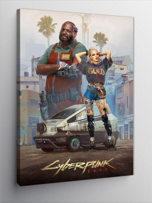 Kanvas Tablo Cyberpunk