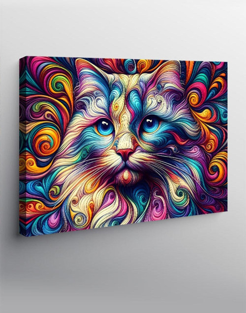 Kanvas Tablo Desenler Ve Kedi