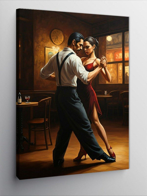 Kanvas Tablo Dans Eden Çift