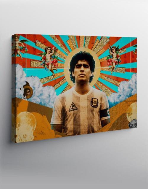 Kanvas Tablo Diego Maradona Pop Art