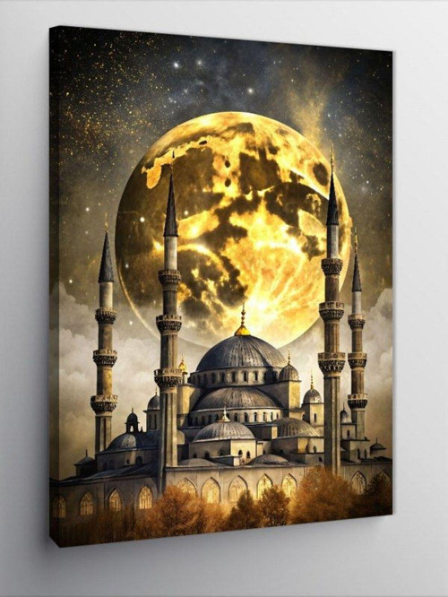Kanvas Tablo Dolunay Ve Cami