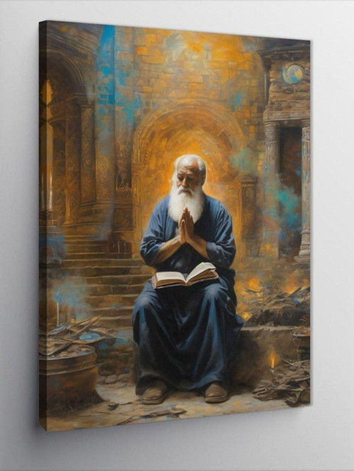 Kanvas Tablo Dua Eden Yaşlı Adam
