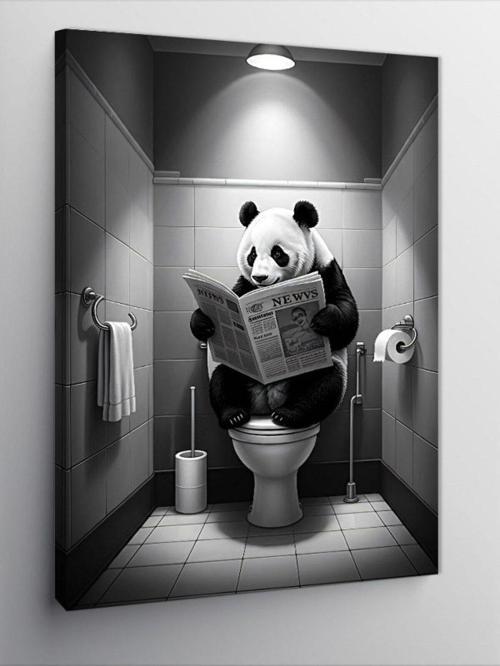 Kanvas Tablo Düşünen Panda