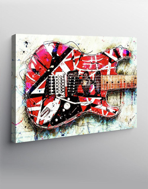 Kanvas Tablo Eddie Van Halen Gitarı