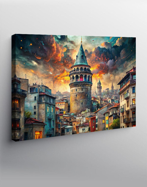 Kanvas Tablo Galata Kulesi