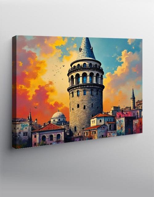 Kanvas Tablo Galata Kulesi