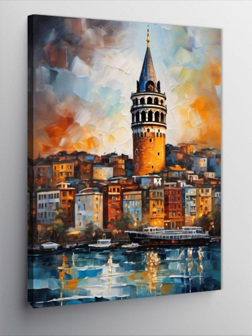 Kanvas Tablo Galata Kulesi Manzarası