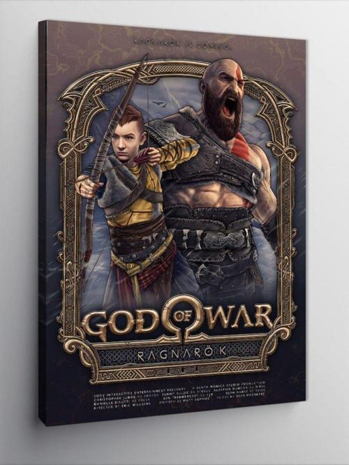 Kanvas Tablo God Of War Ragnarok