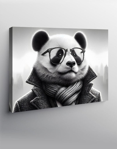 Kanvas Tablo Gözlüklü Panda