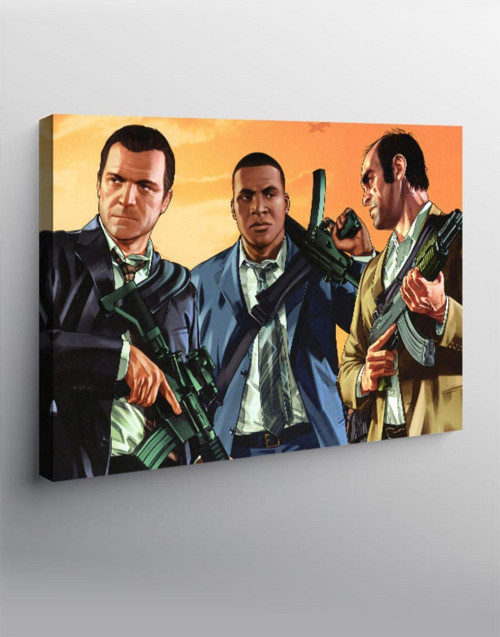 Kanvas Tablo Gta 5 Karakterleri