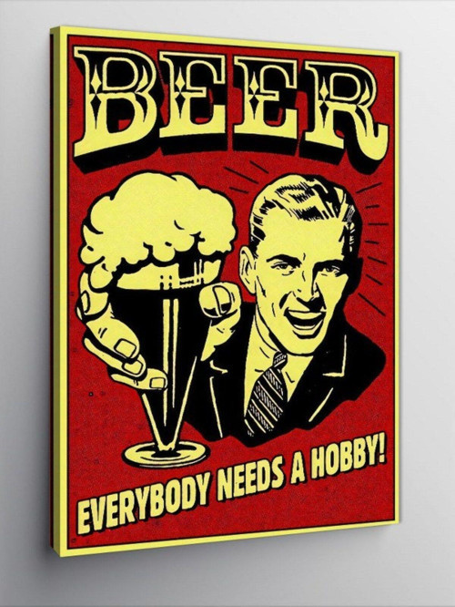 Kanvas Tablo Herkezin Hobisi Bira