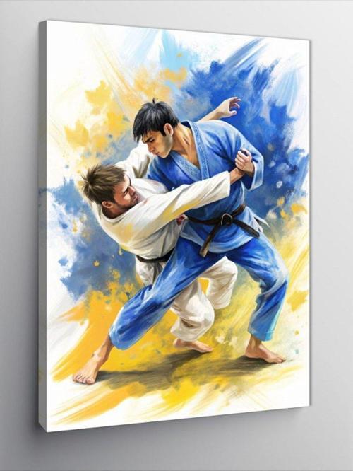 Kanvas Tablo Jiu Jitsu Bjj Sporu