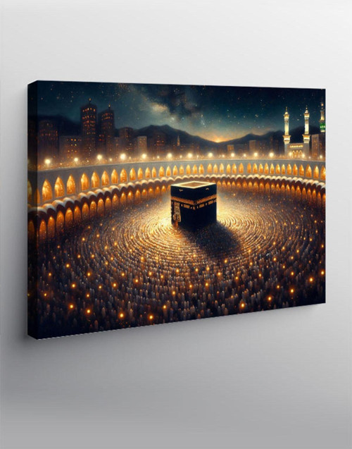 Kanvas Tablo Kâbe'de Gece