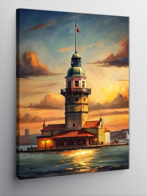 Kanvas Tablo İstanbul Galata Kulesi