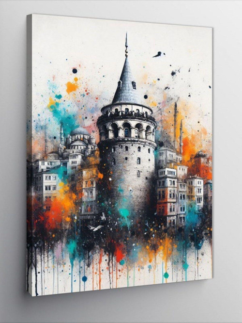 Kanvas Tablo İstanbul Galata Kulesi