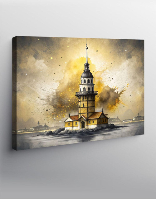 Kanvas Tablo İstanbul Kız Kulesi