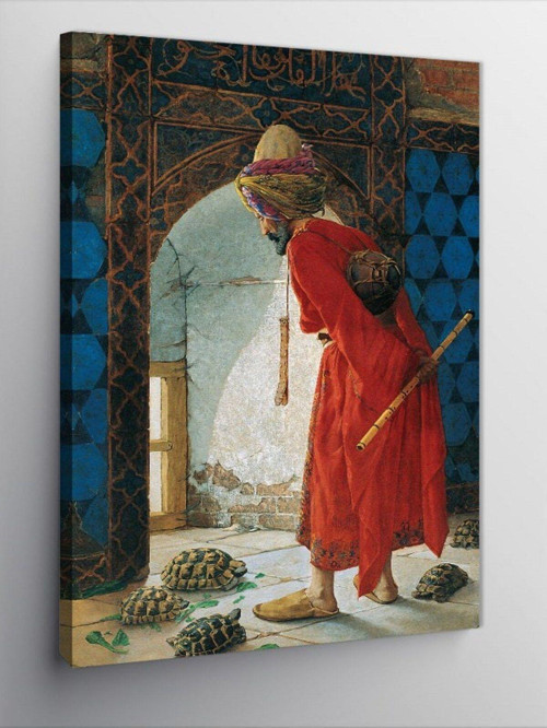 Kanvas Tablo Kaplumbağa Terbiyecisi