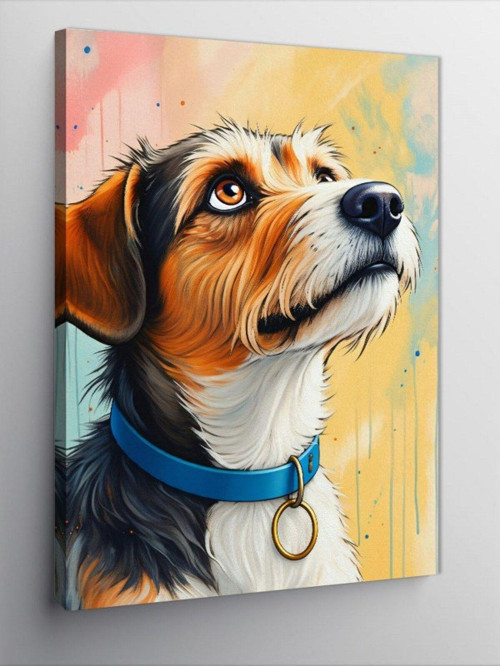 Kanvas Tablo Köpek Portresi