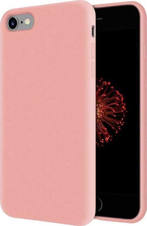 Apple iPhone 6S İçi Kadife Soft Logosuz Lansman Silikon Kılıf - Pembe