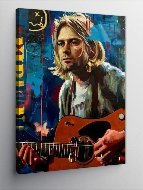 Kanvas Tablo Kurt Cobain Nirvana