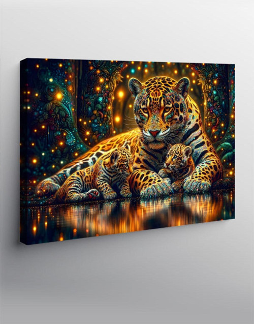 Kanvas Tablo Leopar Ailesi