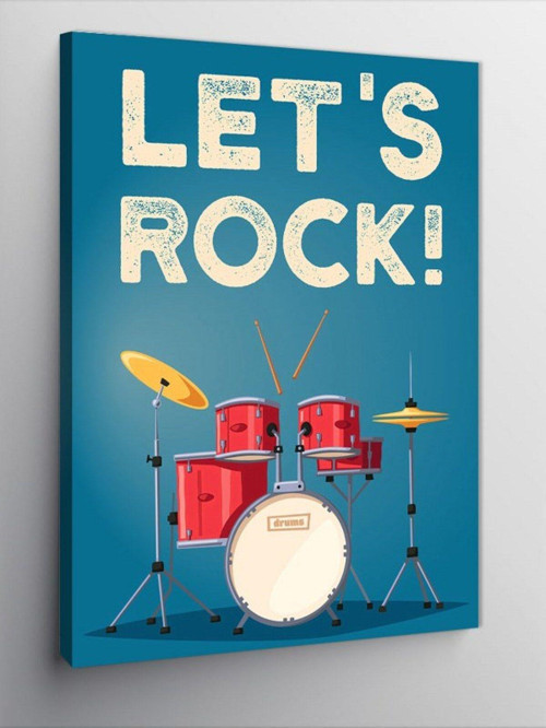 Kanvas Tablo Let'S Rock! (Davul)
